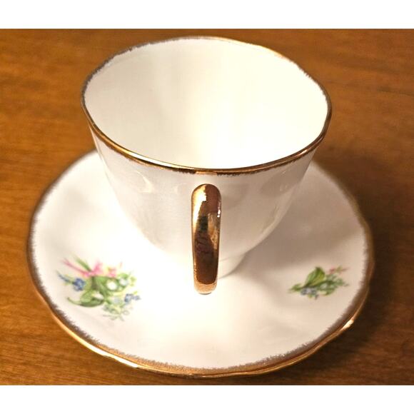 Vintage Jason Tea Cup & Saucer Floral Bone China Made In England J.688 (gg283) - Picture 2 of 10